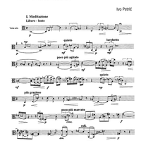 Sonata da camera No. 1 ... meditation and nocturnes - Viola