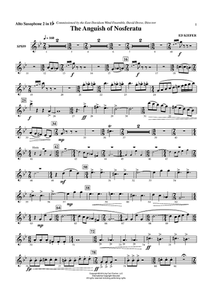 The Anguish of Nosferatu - Alto Saxophone 2