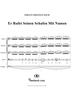 Tenor Recitative from Cantata no. 175  ("Er rufet seinen Schafen mit Namen") - Full Score