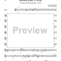 Sonata pian' e forte - from the "Sacre Symphoniae" (1597) - Horn in F Choir I