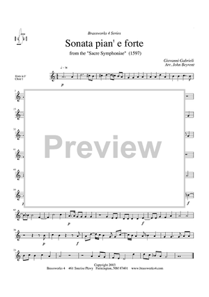Sonata pian' e forte - from the "Sacre Symphoniae" (1597) - Horn in F Choir I