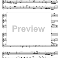 Three Part Sinfonia No. 4 BWV 790 d minor - Score