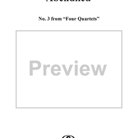 Four Quartets, Op. 92, No. 3: Abenlied