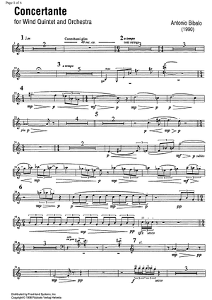 Concertante - Solo Oboe
