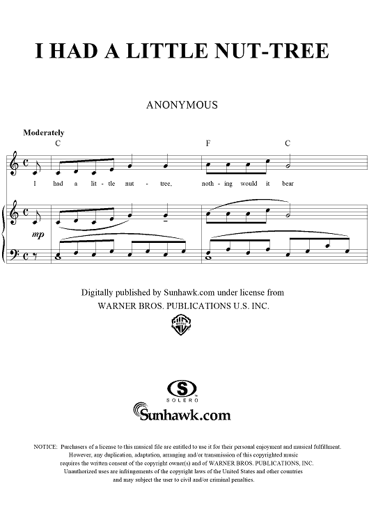 I Had a Little Nut-Tree