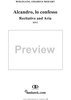 "Alcandro, lo confesso", recitative and "Non so, d'onde viene", aria, K512 - Full Score