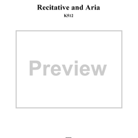 "Alcandro, lo confesso", recitative and "Non so, d'onde viene", aria, K512 - Full Score