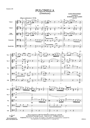 Pulcinella (Overture) - Score