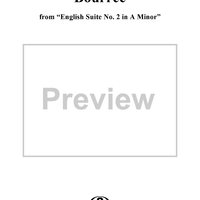 Bourree from the Second English Suite in A Minor
