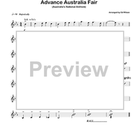 Waltzing Matilda & Advance Australia Fair - Guitar