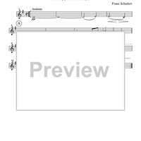 Andante - from String Quartet in A Minor, Op. 29 - Part 3 Horn or English Horn in F