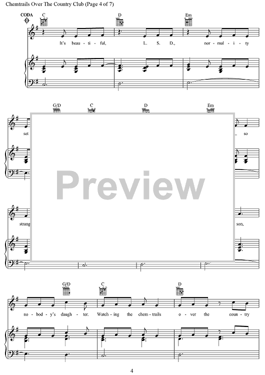 Chemtrails over the Country Club