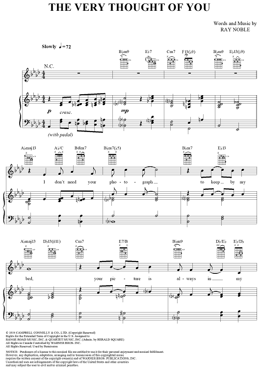 The Very Thought of You