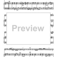 Sonata in E Major, BWV 1035 - Piano Score