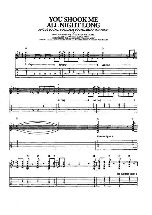 You Shook Me All Night Long