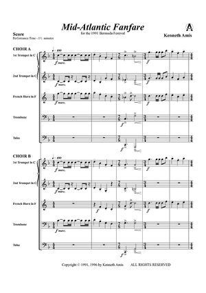 Mid-Atlantic Fanfare - Score