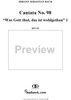 Was Gott tut, das ist wohlgetan - No. 1 from "Cantata No. 98" - BWV98