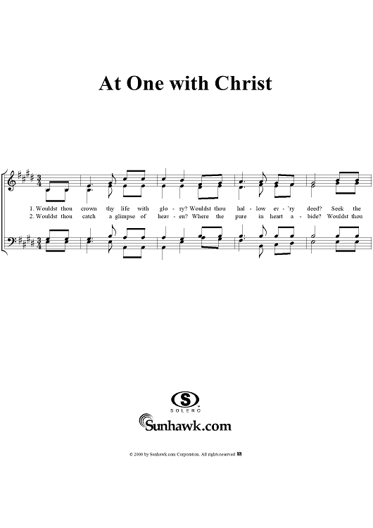 At One With Christ