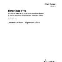 Three into Five - Descant Recorder