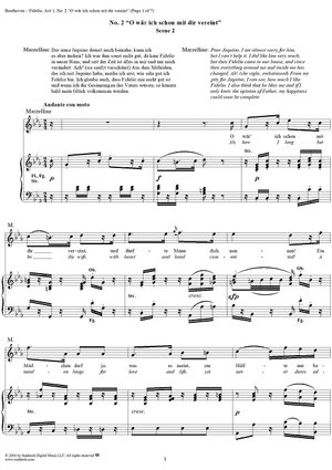 Fidelio, Op. 72, No. 2: "O wär ich schon mit dir vereint"