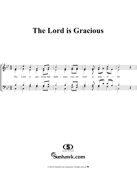 The Lord is Gracious