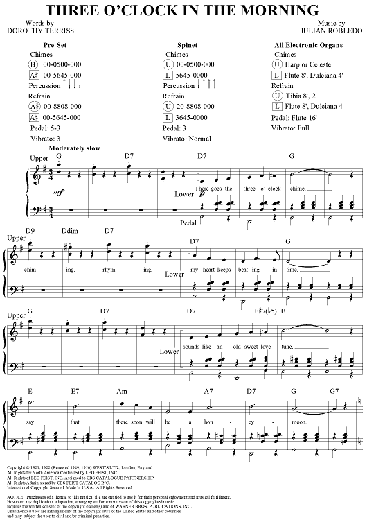 Three O'Clock in the Morning