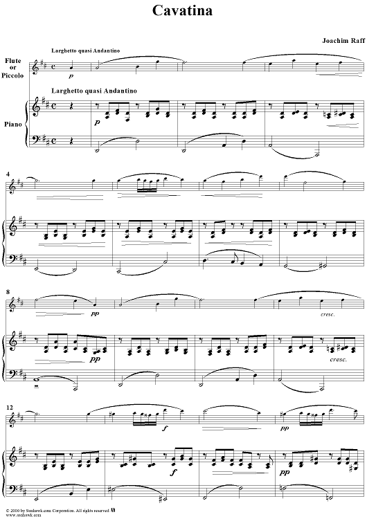 Cavatina - Score
