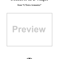 Concerto in D Minor - Bass