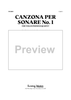Canzona per sonare No. 1 - for Tuba/Euphonium Quartet - Score