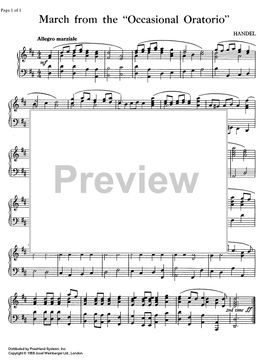 March from the Occasional Oratorio