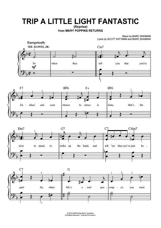 Trip A Little Light Fantastic (Reprise) - from Mary Poppins Returns