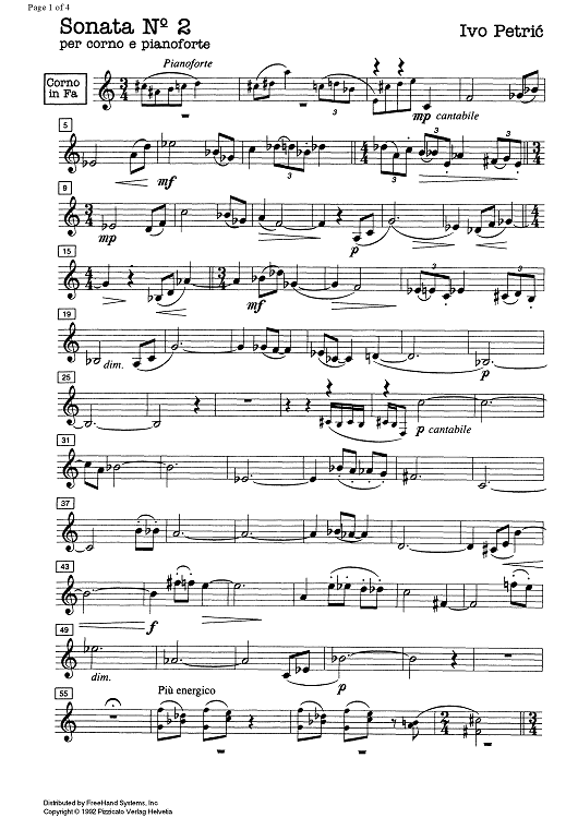 Sonata No. 2 - Horn in F