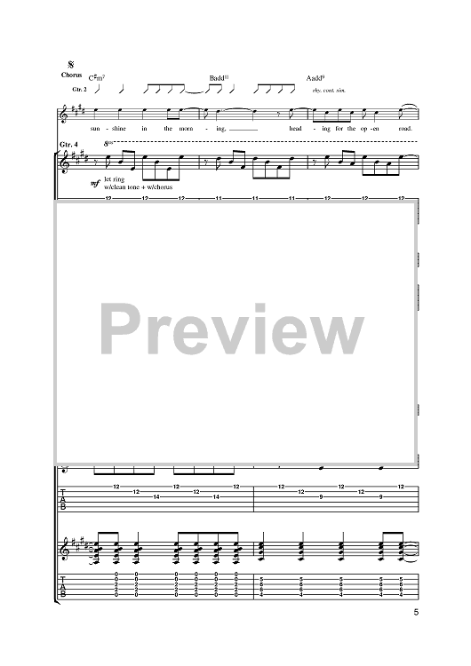 Orpheus" Sheet Music by Ash for Guitar Tab Sheet Music Now