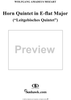 Horn Quintet in E-Flat Major, K407 (K386c) - Full Score