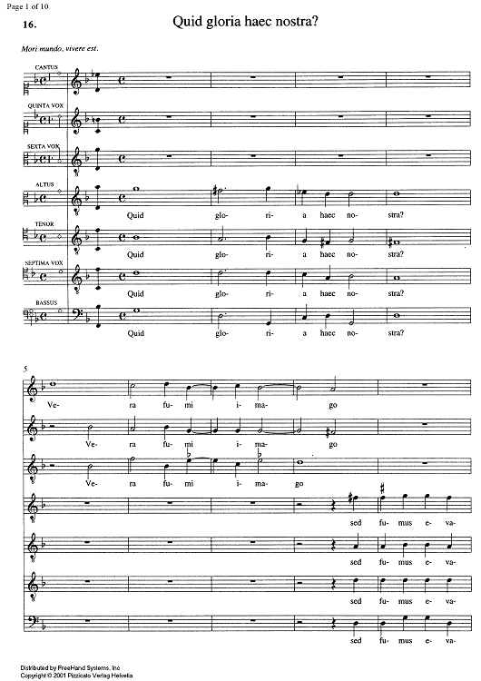 Quid gloria haec nostra?