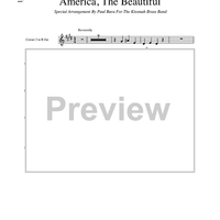 America, The Beautiful - Cornet 2 in Bb