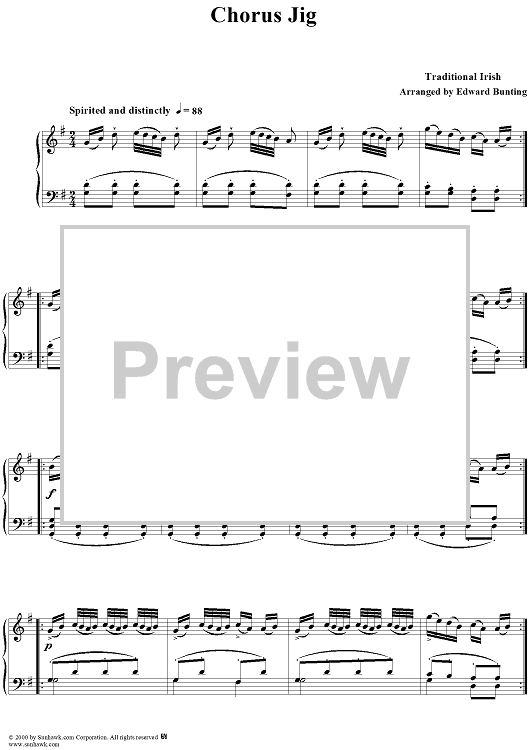 Chorus Jig" Sheet Music for Piano Solo Sheet Music Now