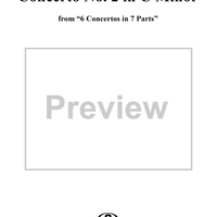Concerto No. 2 in C Minor from "6 Concerti Grossi" - From "6 Concertos in 7 Parts" - Violin 1 Concertino