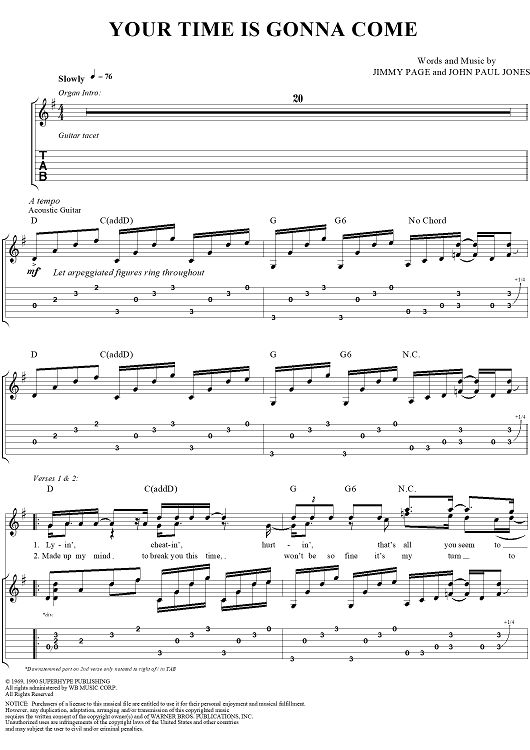 Your Time is Gonna Come