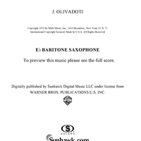 Springtime Festival - Baritone Saxophone