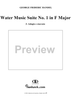 Water Music Suite no. 1 in F major, no. 2: Adagio e staccato - Full Score