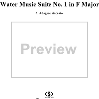 Water Music Suite no. 1 in F major, no. 2: Adagio e staccato - Full Score