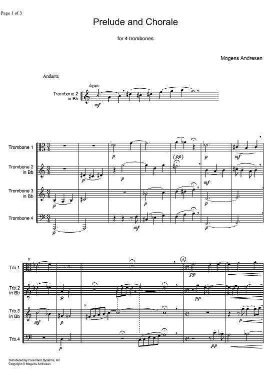 Prelude and Chorale - Score