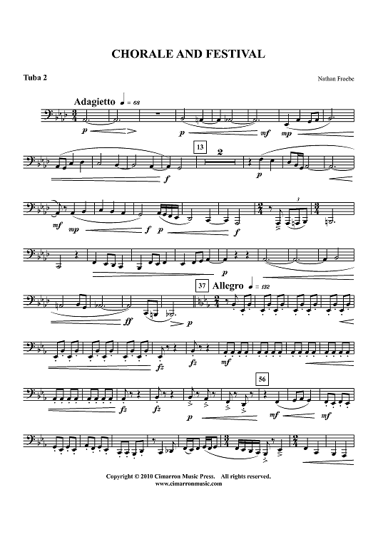 Chorale and Festival - Tuba 2