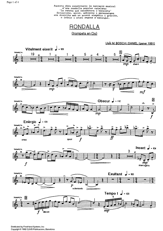 Rondalla - Trumpet in C