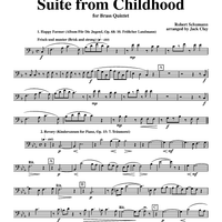Suite from Childhood - Trombone