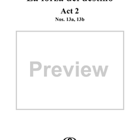 La forza del destino, Act 2, No. 13, Finale II. "Il santo nome di Dio Signore" and "La Vergine degli angeli" - Score