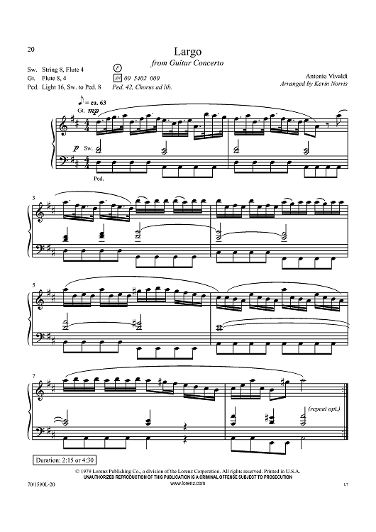 "Largo" from Guitar Concerto