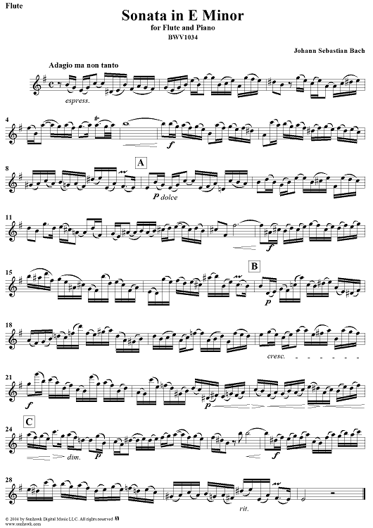 Flute Sonata No. 5 - Flute