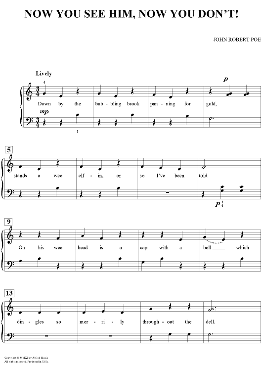 Now You See Him, Now You Don't!